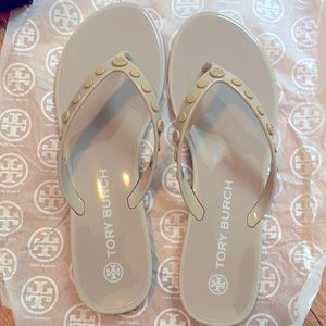 NIB Tory Burch Studded Jelly Sandals